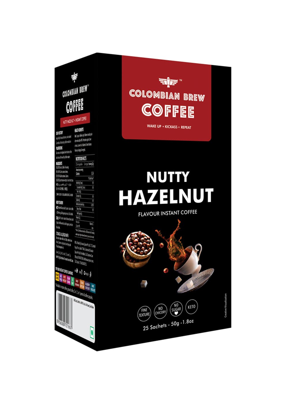 Hazelnut Instant Coffee - 25 Sachets