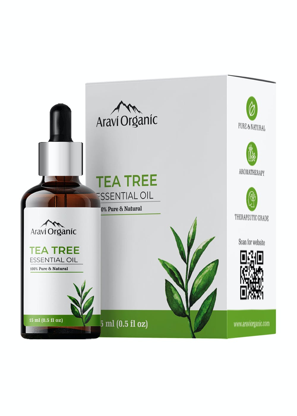 Get Organic Tea Tree Essential Oil 100 Pure Oil For Skin Acne Pimple Face And Hair Care 15 3268