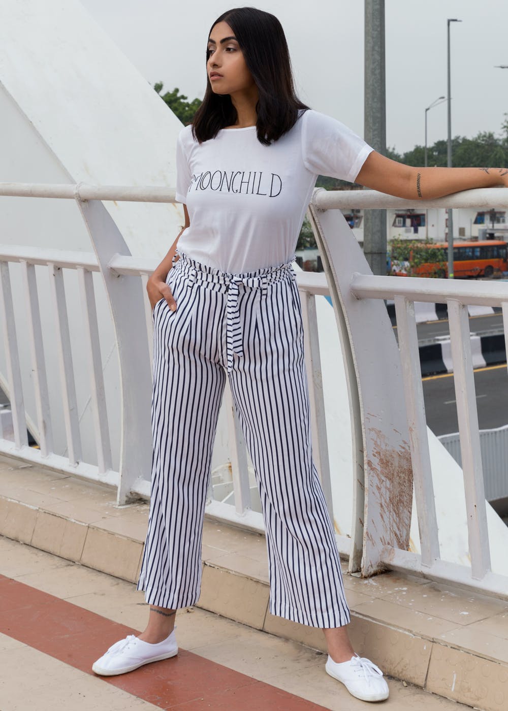 15 Feminine Outfits With Striped Wide Leg Pants  Styleoholic