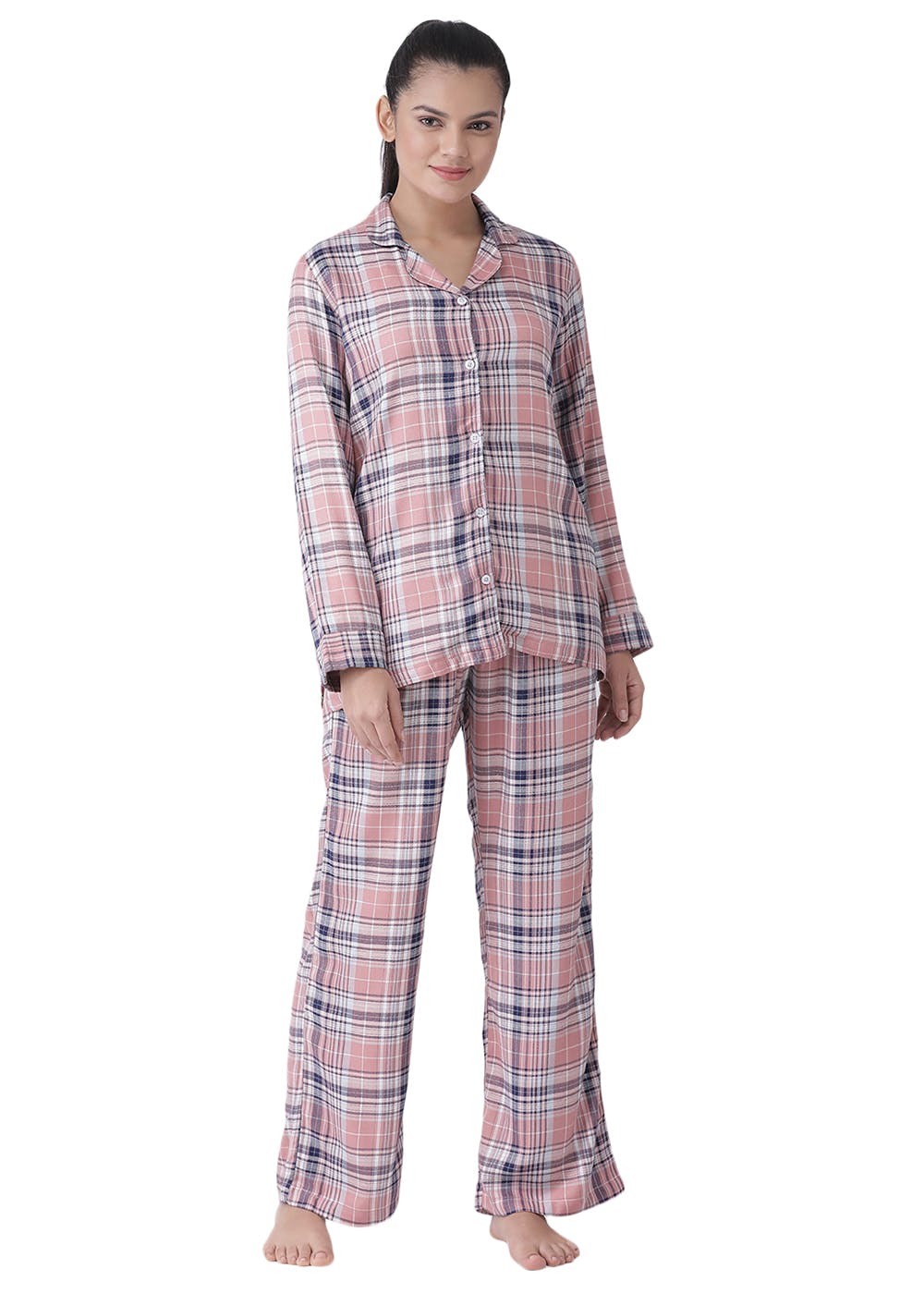 checkered night suit