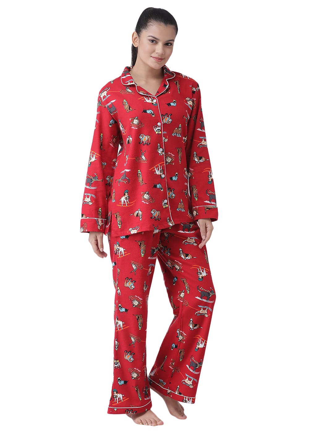 red night suit