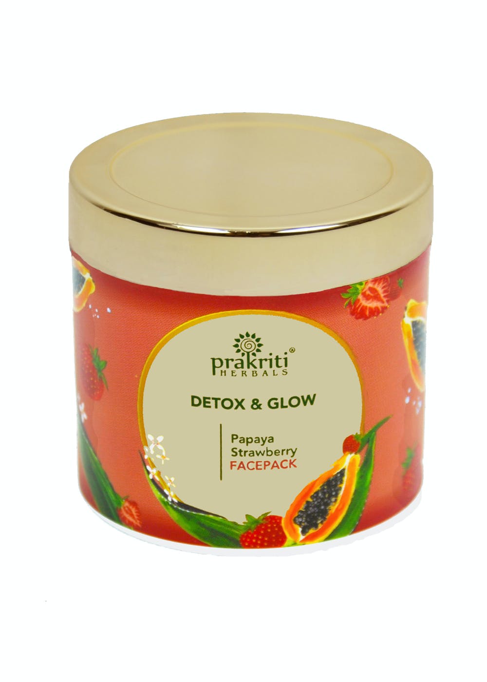 Detox and Glow Papaya Strawberry Facepack-160 gm