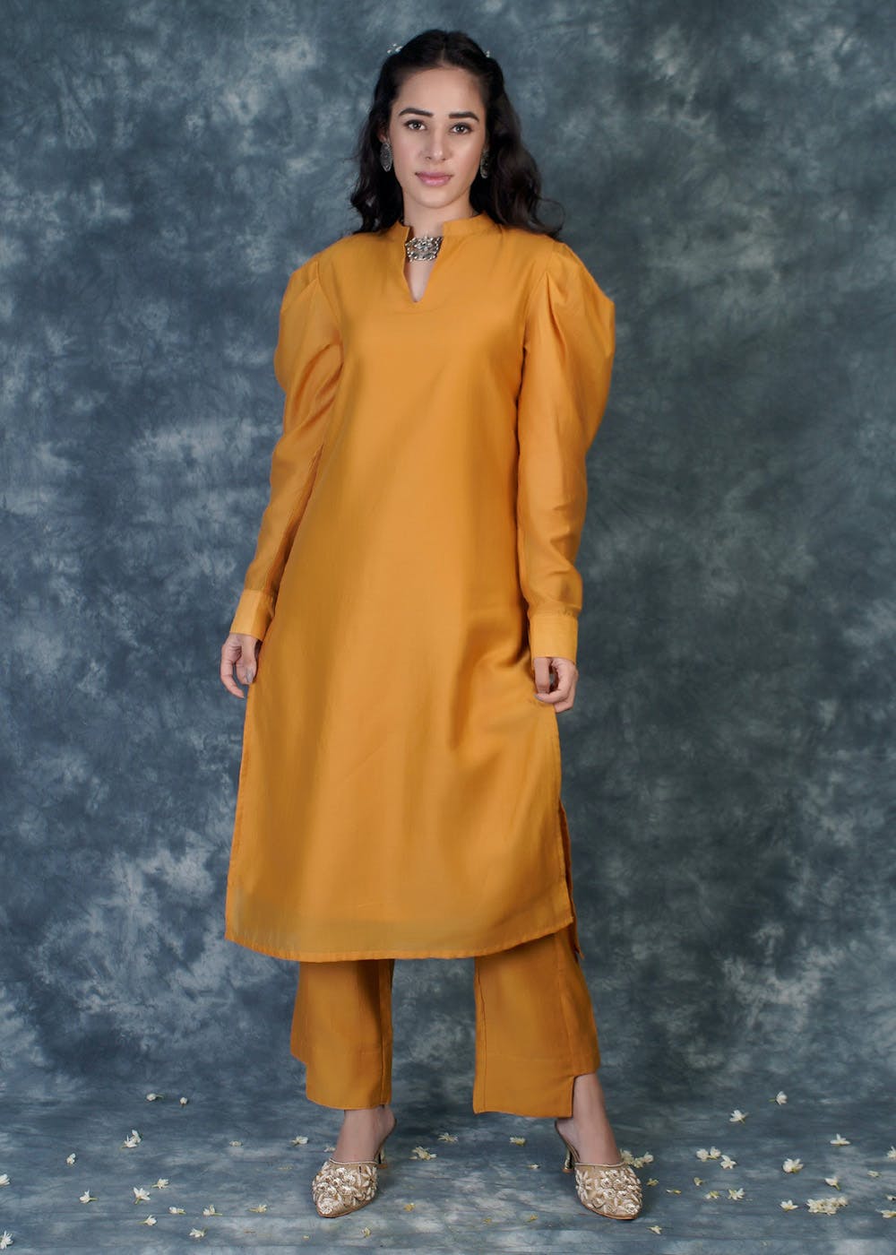 Kurta Set for Women Maroon Embroidered Puff Sleeved Kurta With Trousers  Silk Blend Kurta With Pants Set Indian Dress Ethnic Wear - Etsy