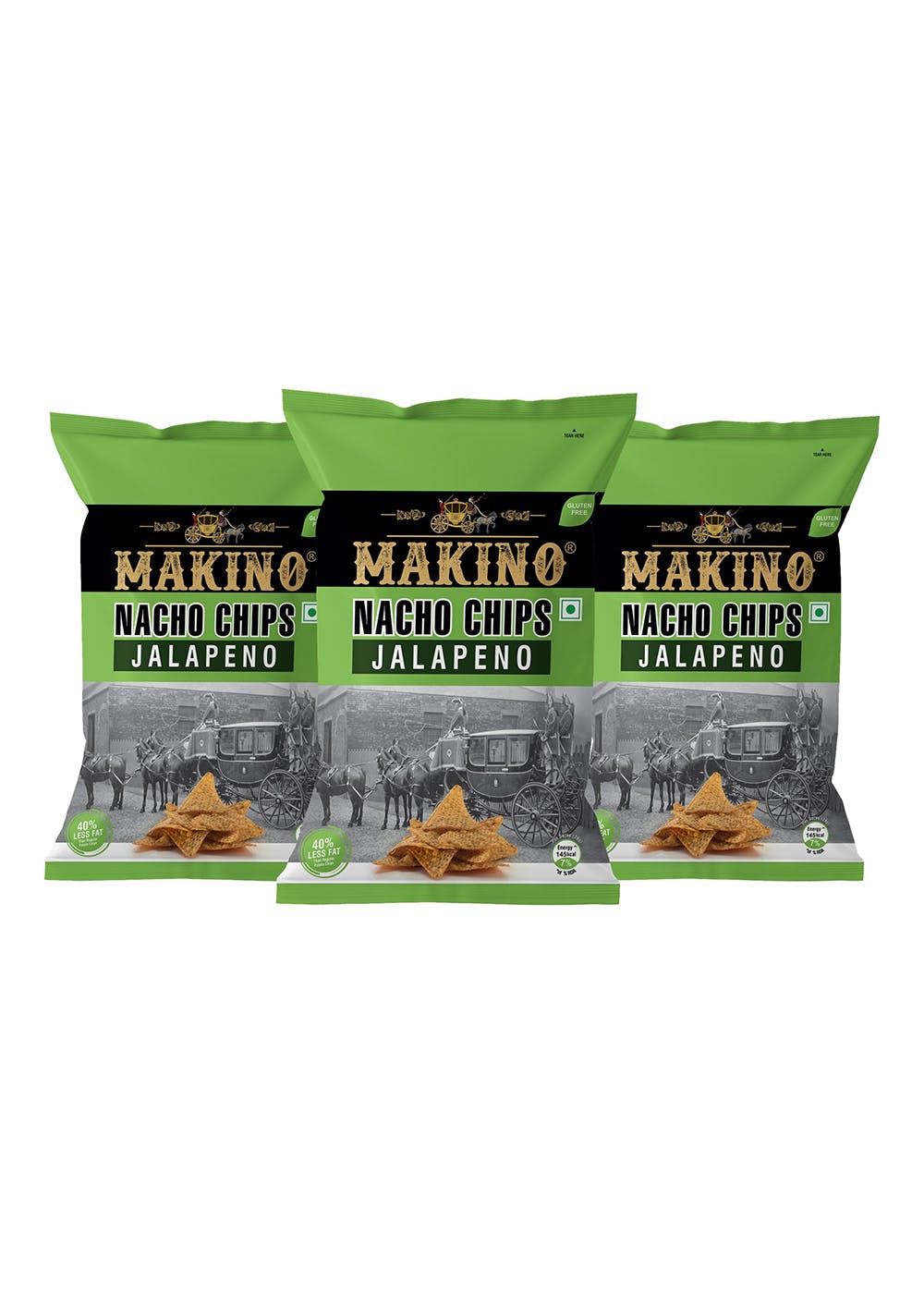 Get Nacho Chips Jalapeno Flavor 150 Gram Pack of 3 at ₹ 255 LBB Shop