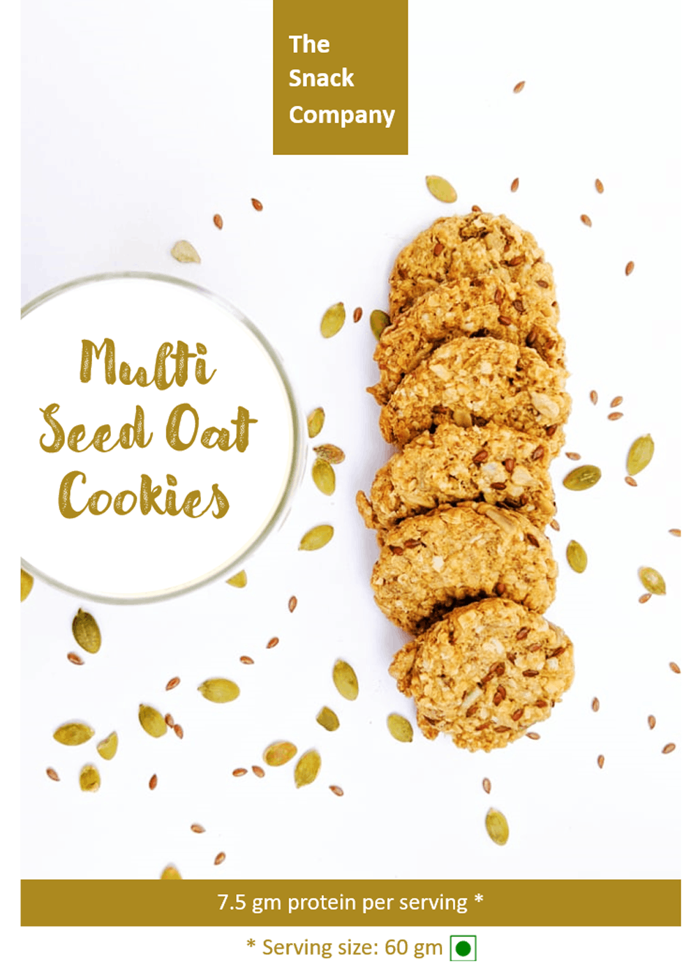 Multi Seed Oat Cookie (14 Cookies Pack)