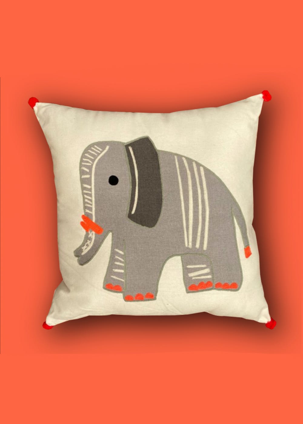 Get Mummma Elephant Cushion Cover at ₹ 599 LBB Shop
