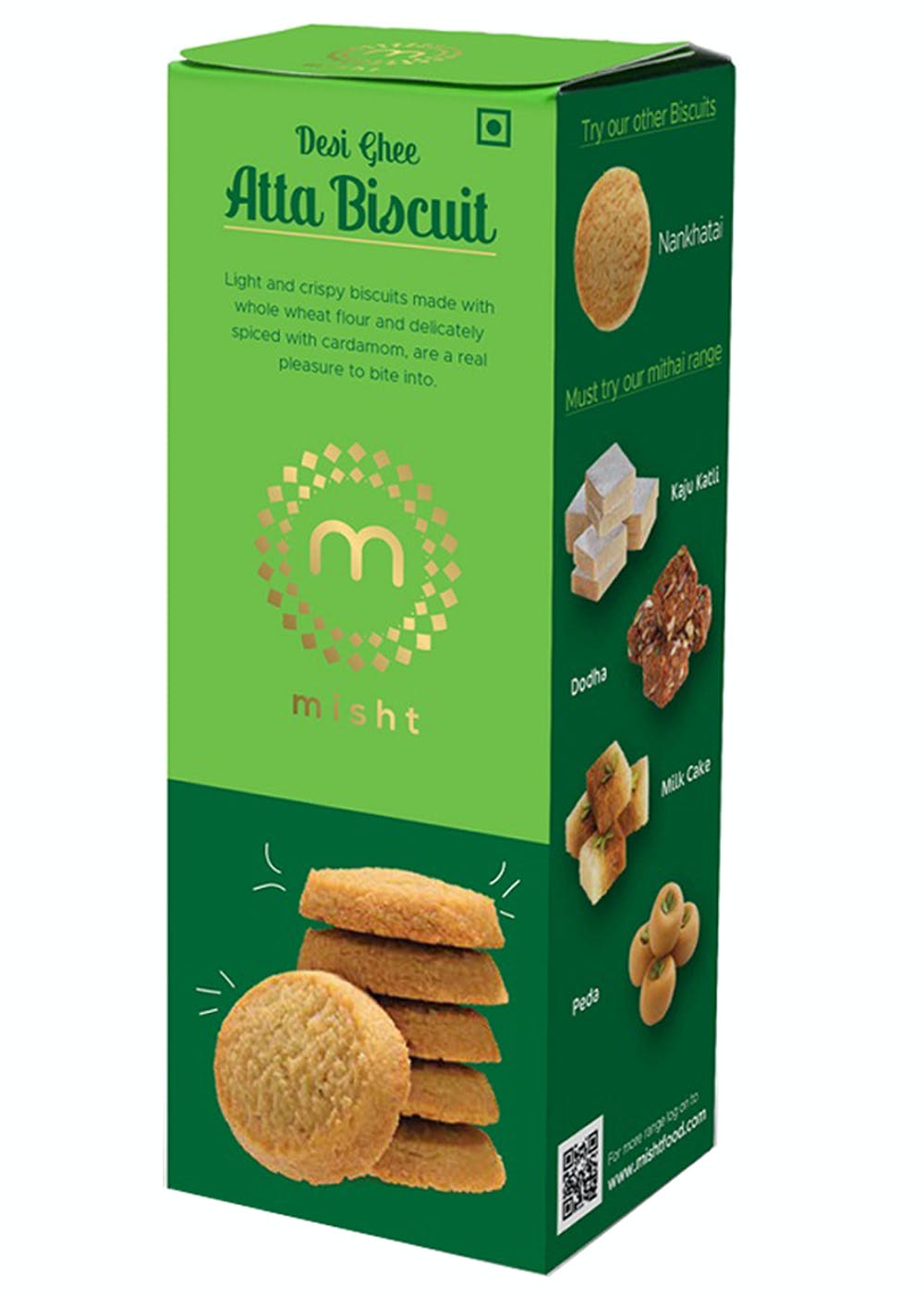 Get Desi Ghee Atta Biscuit ( Pack of 3) 360g at ₹ 425 LBB Shop
