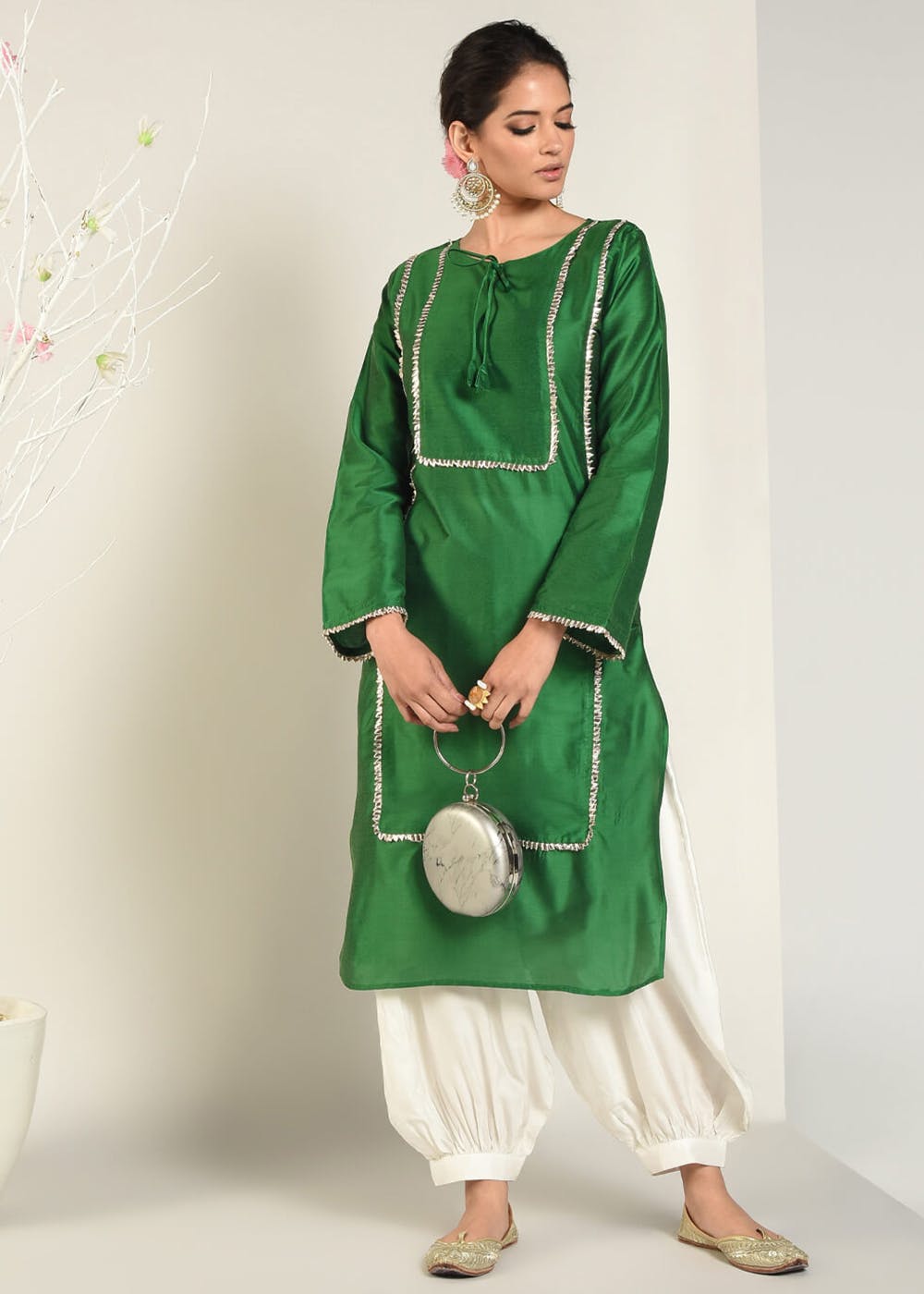Modern Designer Cotton Bland Kurtis at Best Price in Surat | Navya Fashion