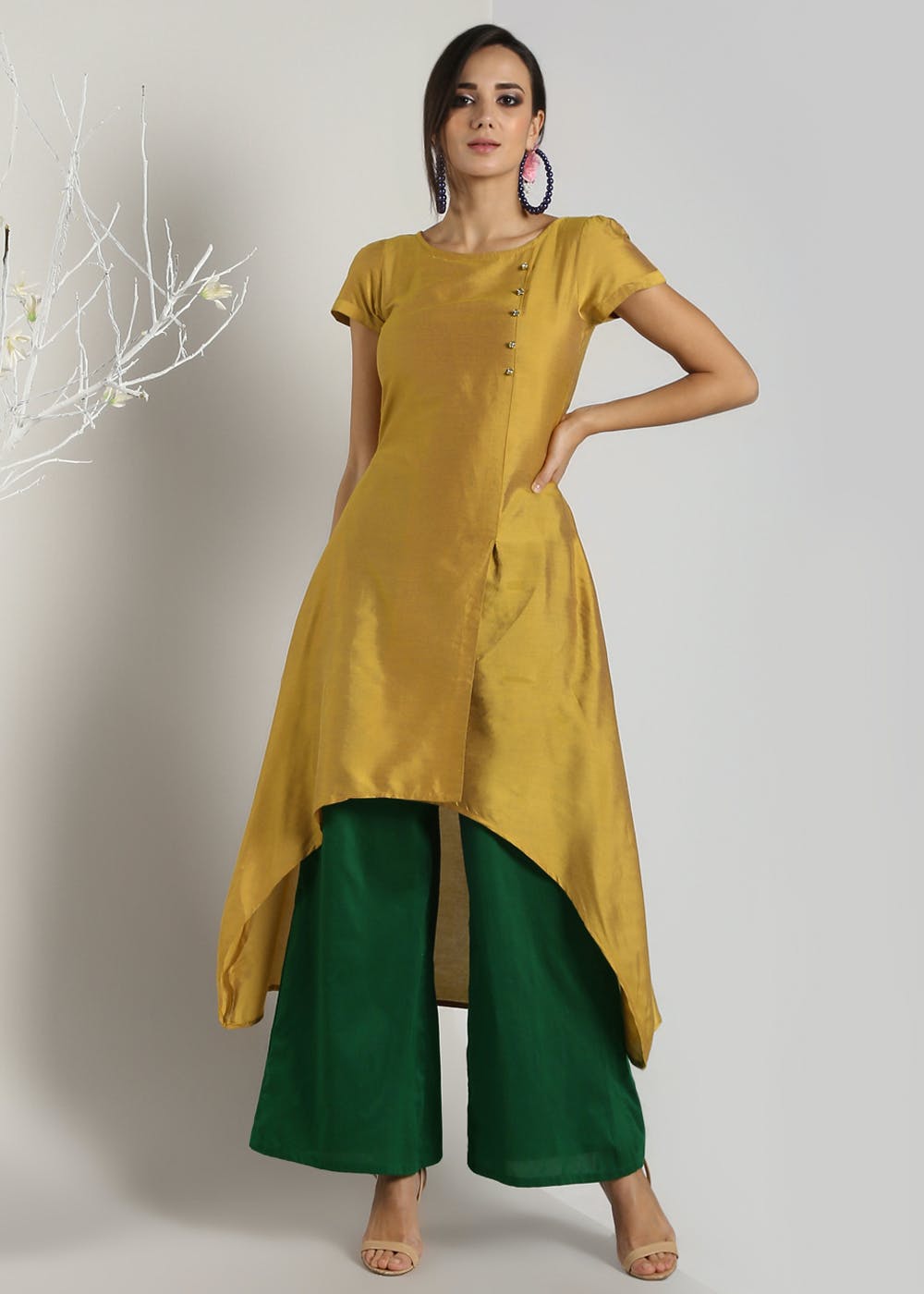 high low dress with pants