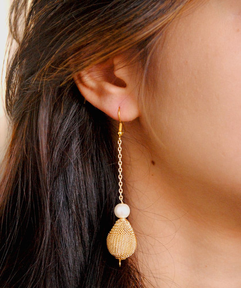 Gold Teardrop Twisted Wire Earrings – STV Jewelry