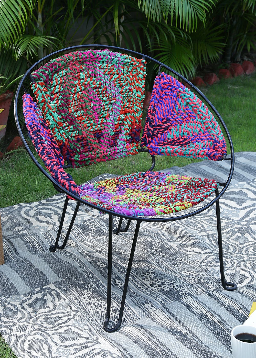 Woven wire chair new arrivals