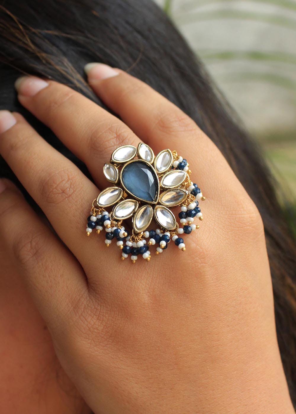 Kundan Ring ,finger Ring, Indian Jewellery Adjustable Finger Ring, Wedding,  Partywear Jewellery - Etsy