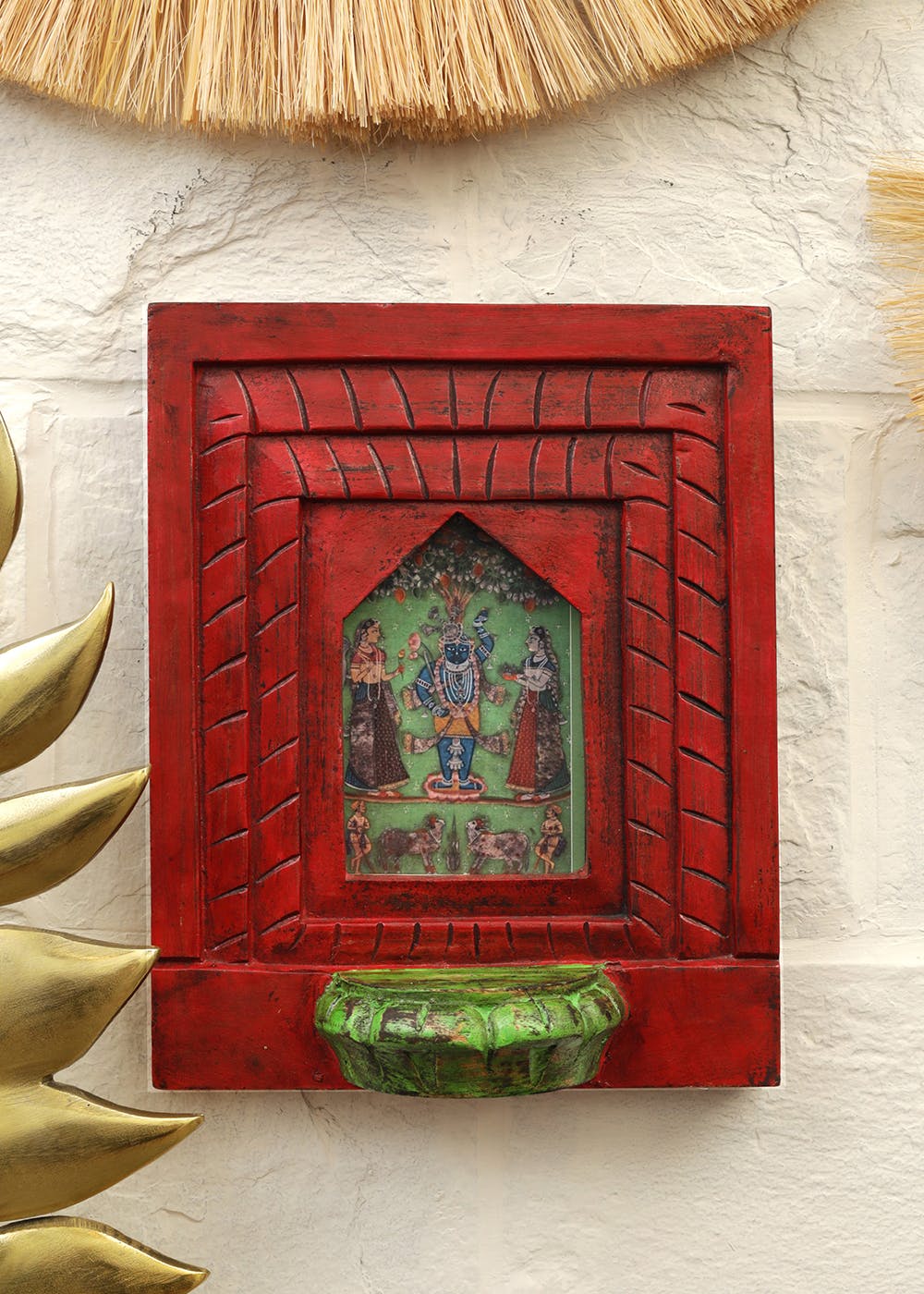 Get Antique Red Wall Décor at ₹ 1800 | LBB Shop