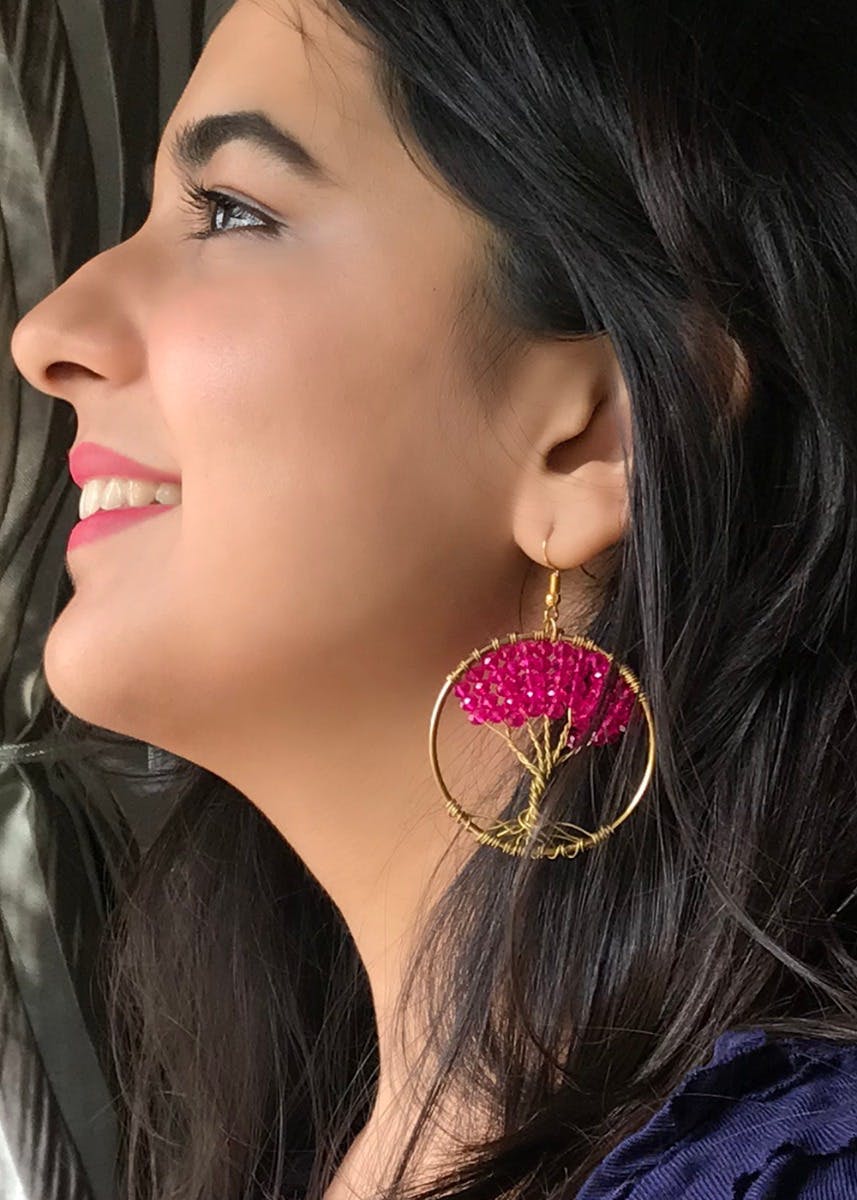 Handmade Bodhi Tree Earrings