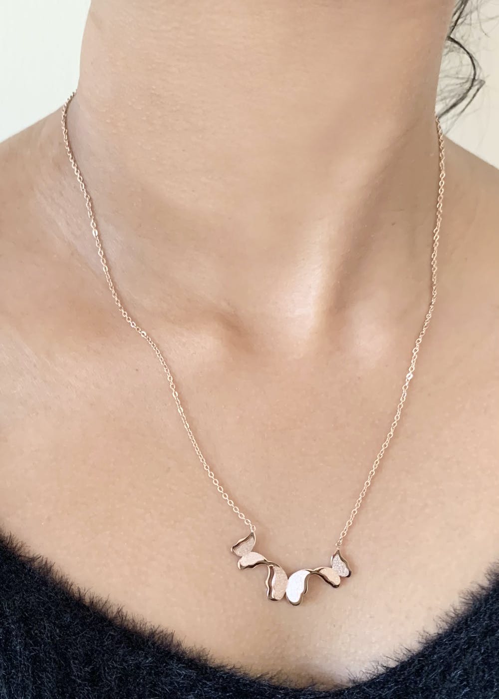 Dainty 3D Butterfly Charm Necklace
