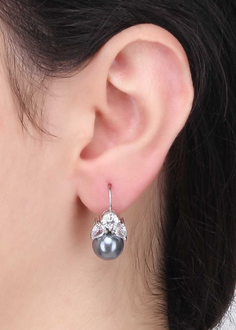 Beautiful Silver Pearl Earrings From Aham Jewellery  South India Jewels