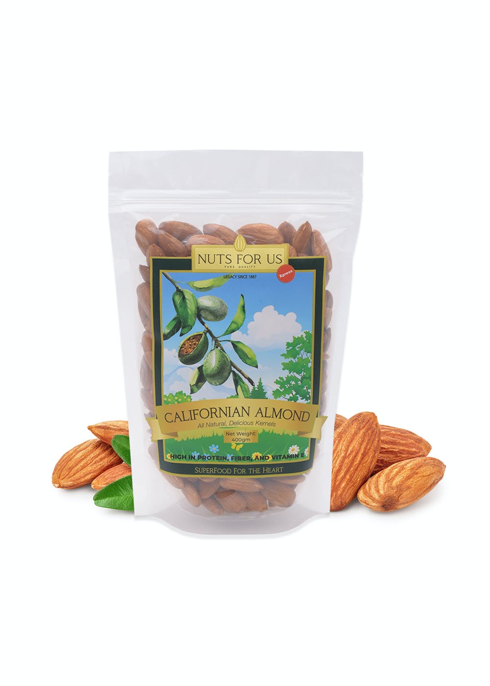 Californian Almonds - 400 Grams 