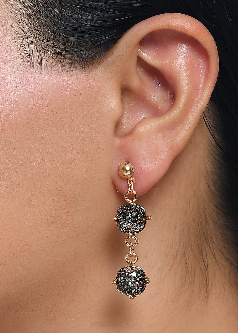 Buy Black Earrings for Women by Estele Online | Ajio.com