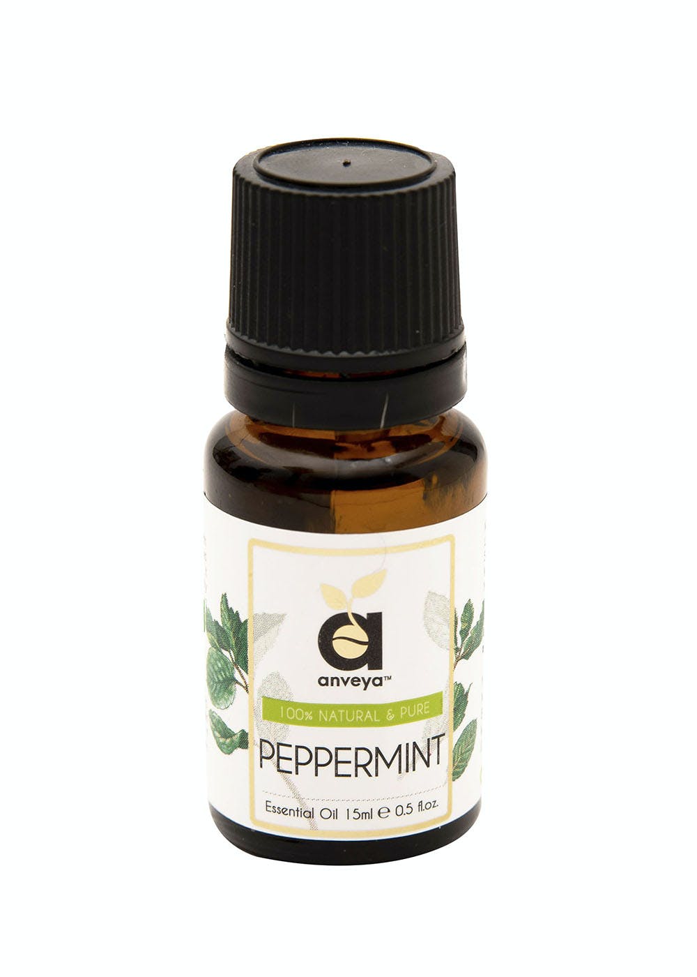 Peppermint Essential Oil, 100% Natural, 15ml - For Hair, Skin, Face, Steam, Cold & Diffuser