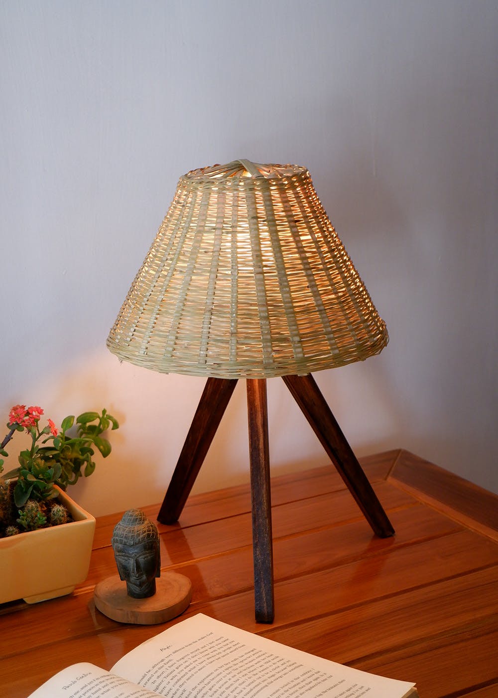 handmade bamboo lamp