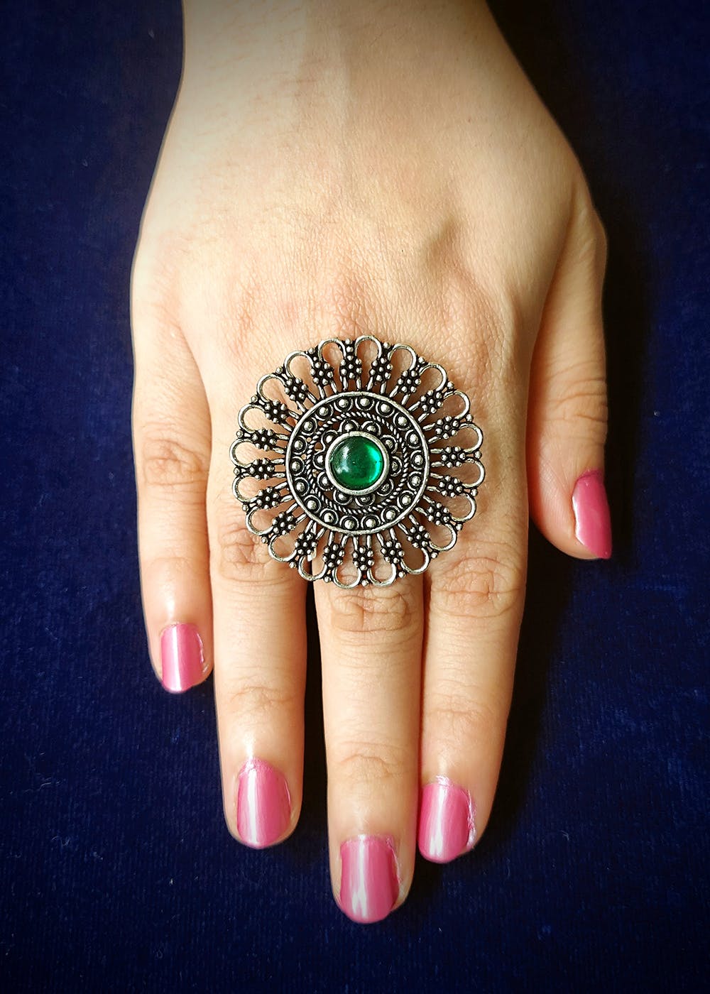 German Silver Rings, Handmade Indian Jewelery Ethnic Traditional Oxidised  Jewellery, Boho Tribal Jewelery, Adjustable Rings - Etsy
