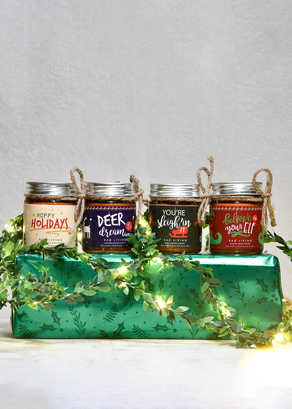 Get Oh What Fun! Set Of 4 Scented Candle Jars With Lids at ₹ 1399