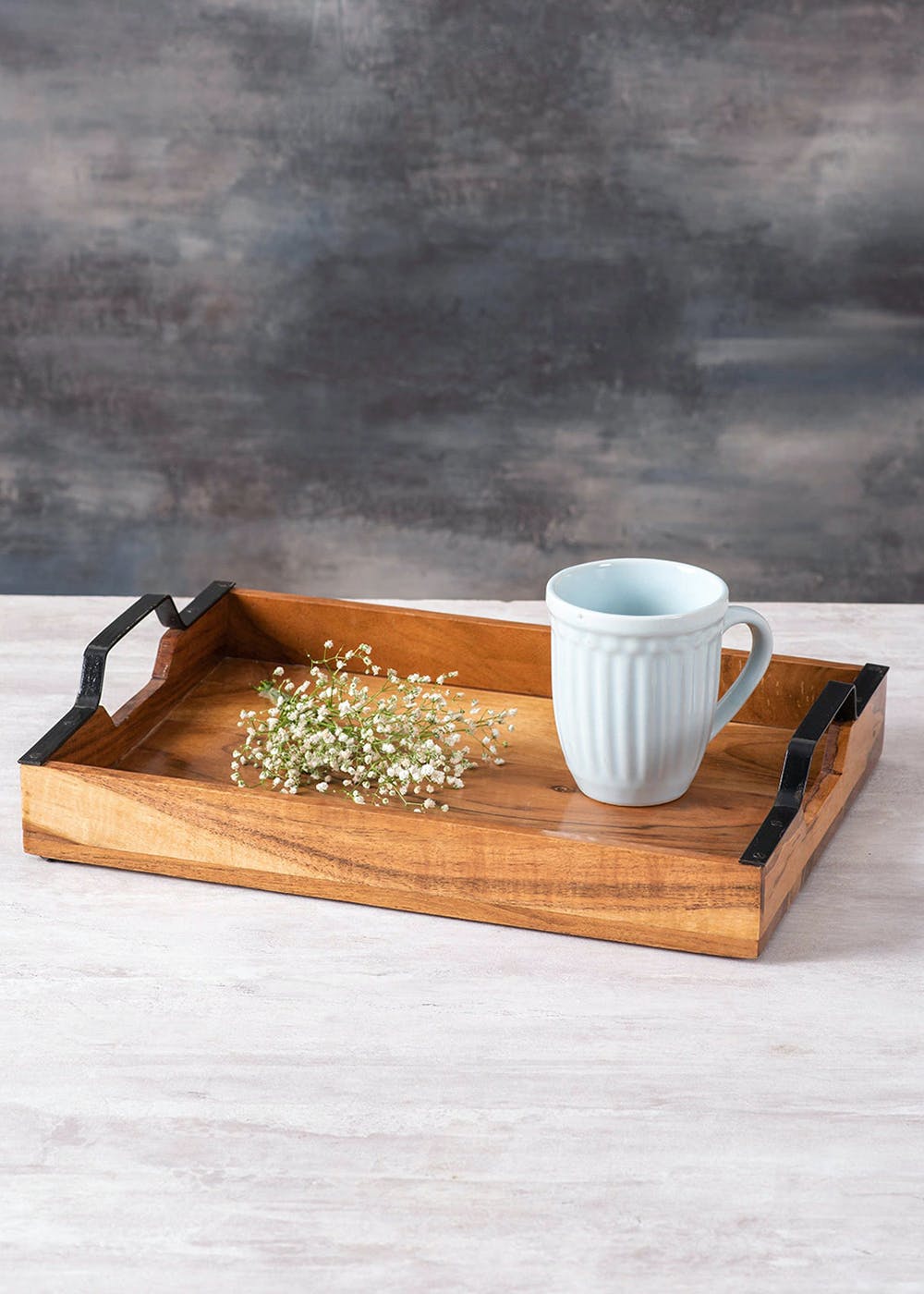 Get Acacia Wood Serving Tray at ₹ 1995 | LBB Shop