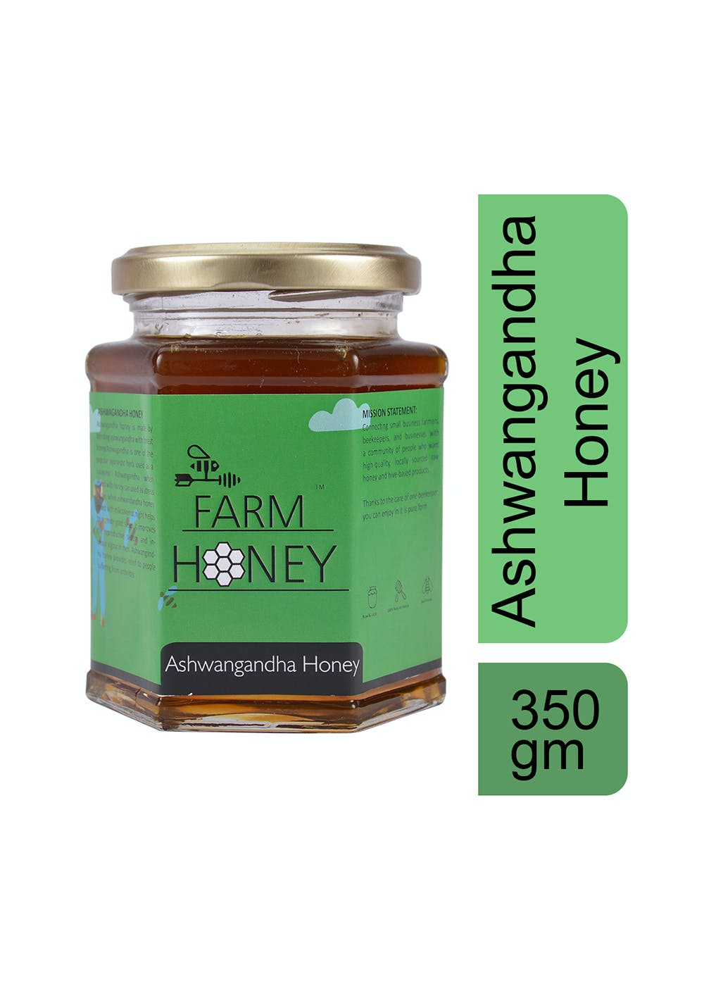 Ashwagandha Honey For Strength Vigor and Vitality - 350 Grams 