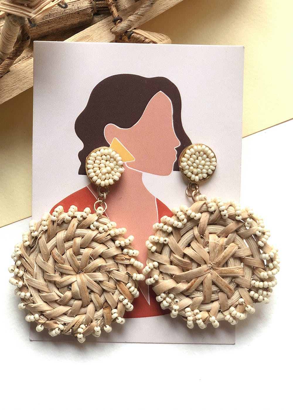 Beaded Drop Earrings Statement Seed Bead Earring For Women Handmade Triple  Circle Dangle Earrings For Wedding Party Prom | Fruugo NO