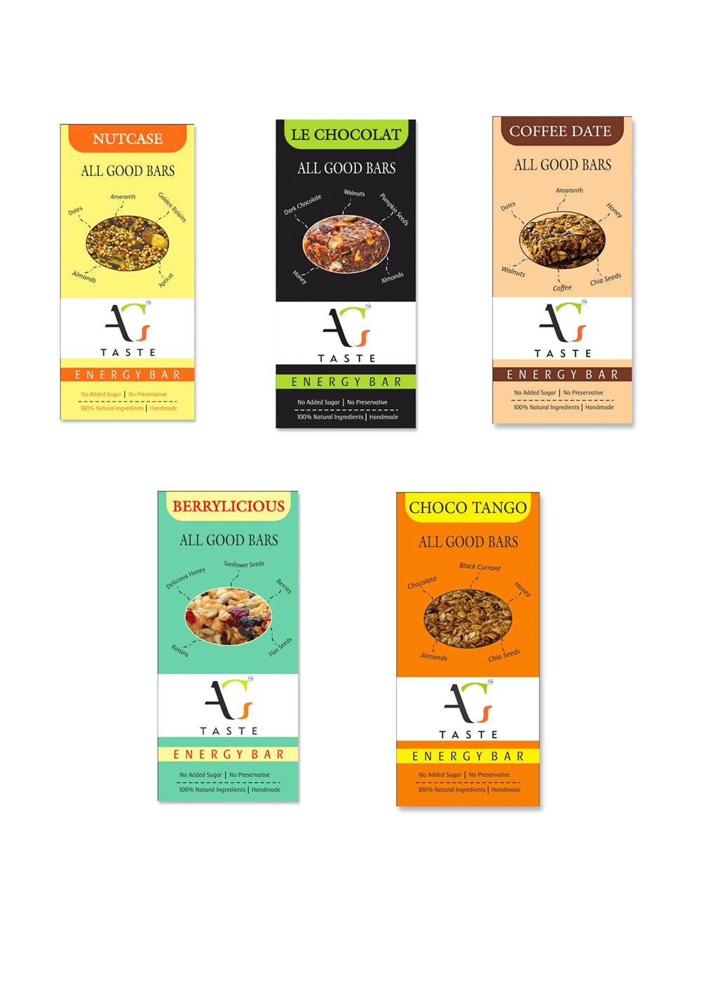 Assorted Pack of 12 Energy Bars- 360gm