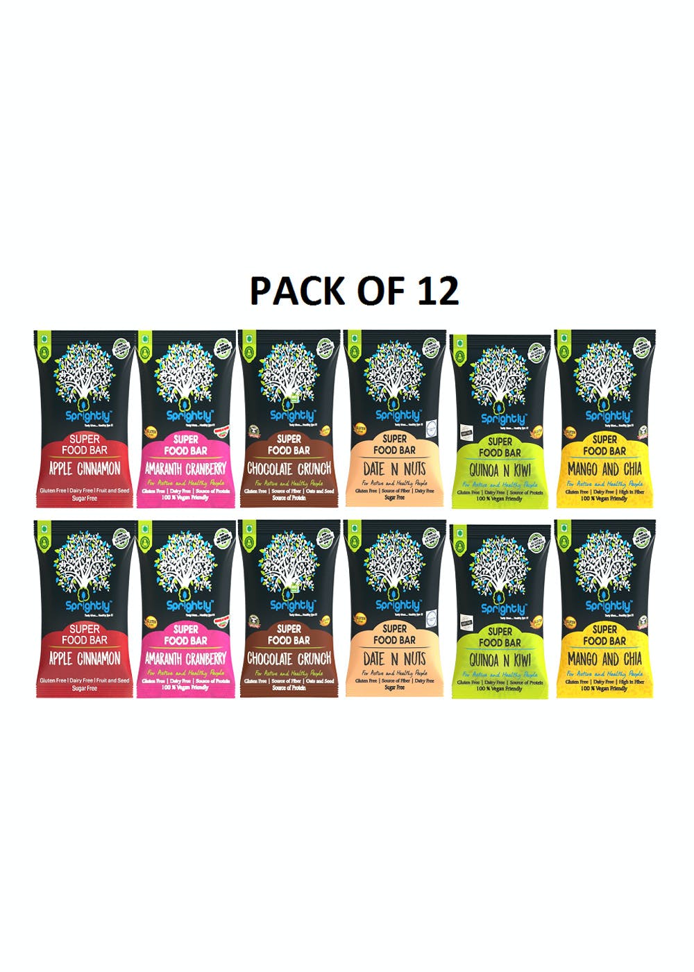 Pack of 12 Assorted Nutri Bar