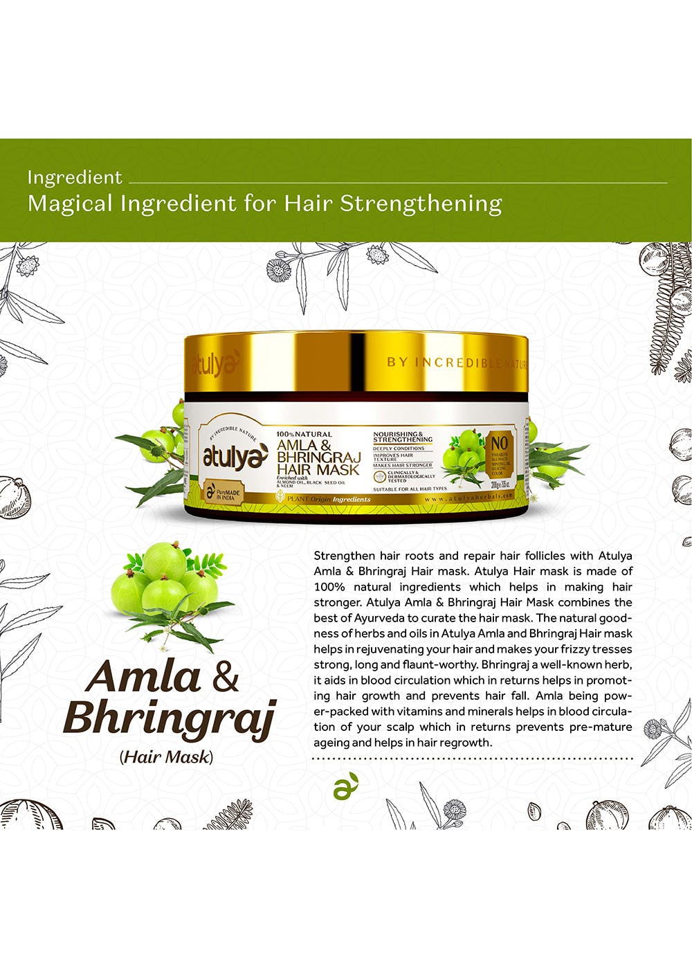 Get Amla Bhringraj Hair Mask at ₹ 434 | LBB Shop