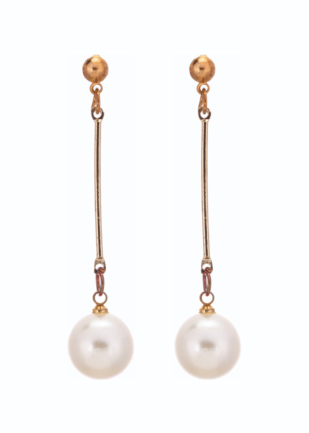 Flipkartcom  Buy Creeknest new style long round White pearl earrings For  Womens  Girls Alloy Stud Earring Pearl Alloy Brass Drops  Danglers  Online at Best Prices in India