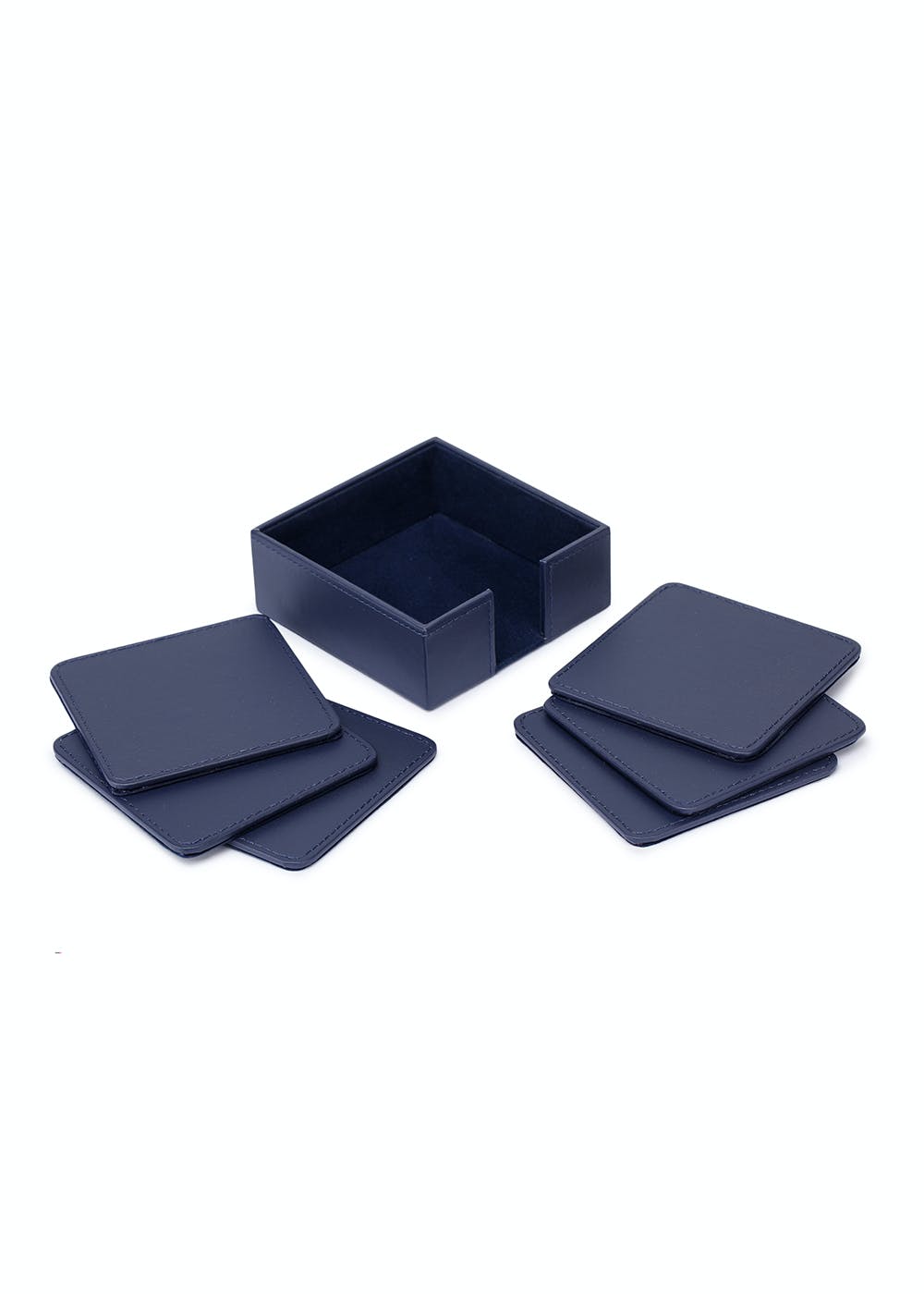 Square Coasters- Navy