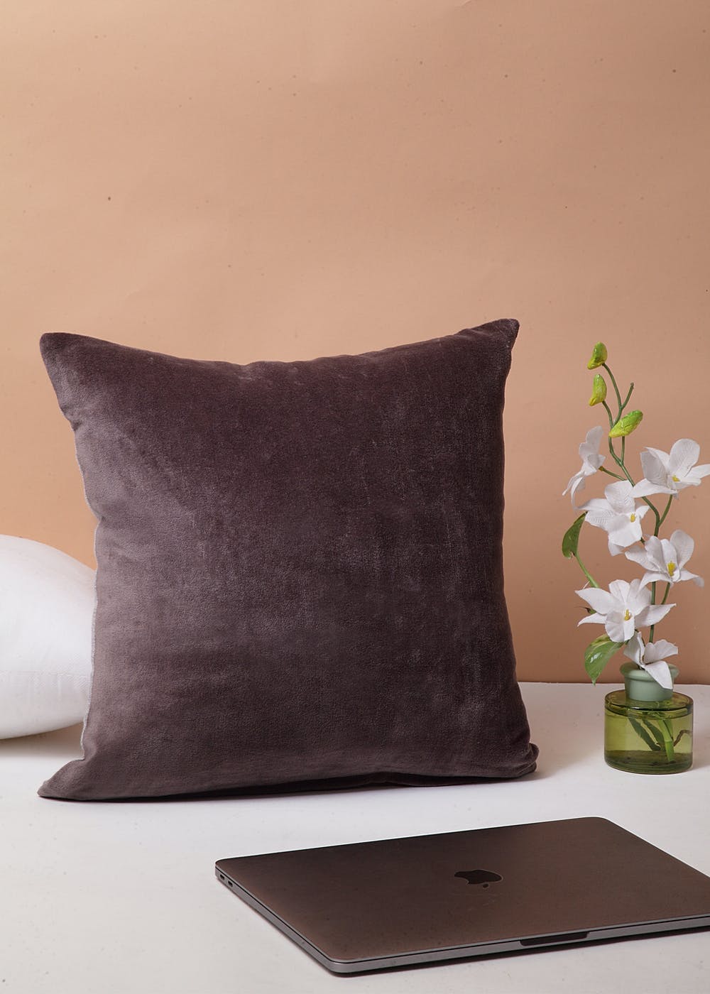 Get Dark Grey Velvet Cushion Cover at ₹ 350 | LBB Shop