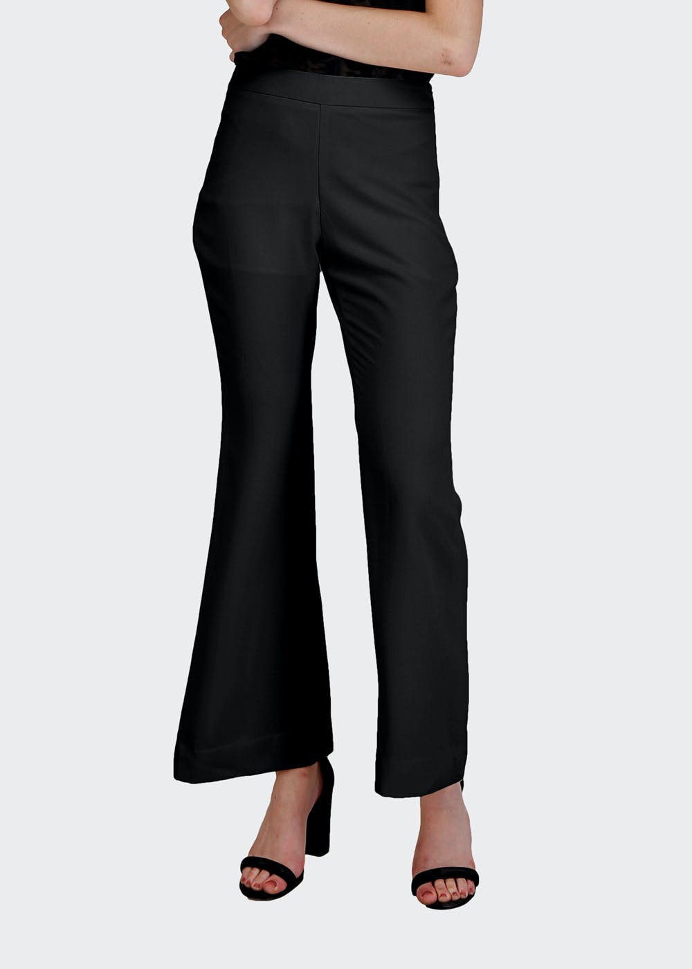 Buy FOREVER NEW Solid Polyester Flared Fit Womens Formal Pants  Shoppers  Stop