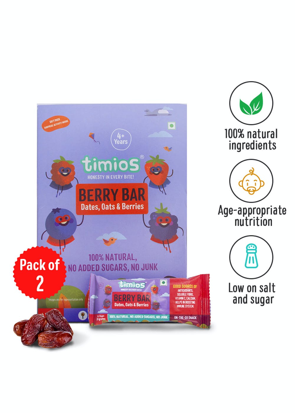 Pack of 2 Berry Bars