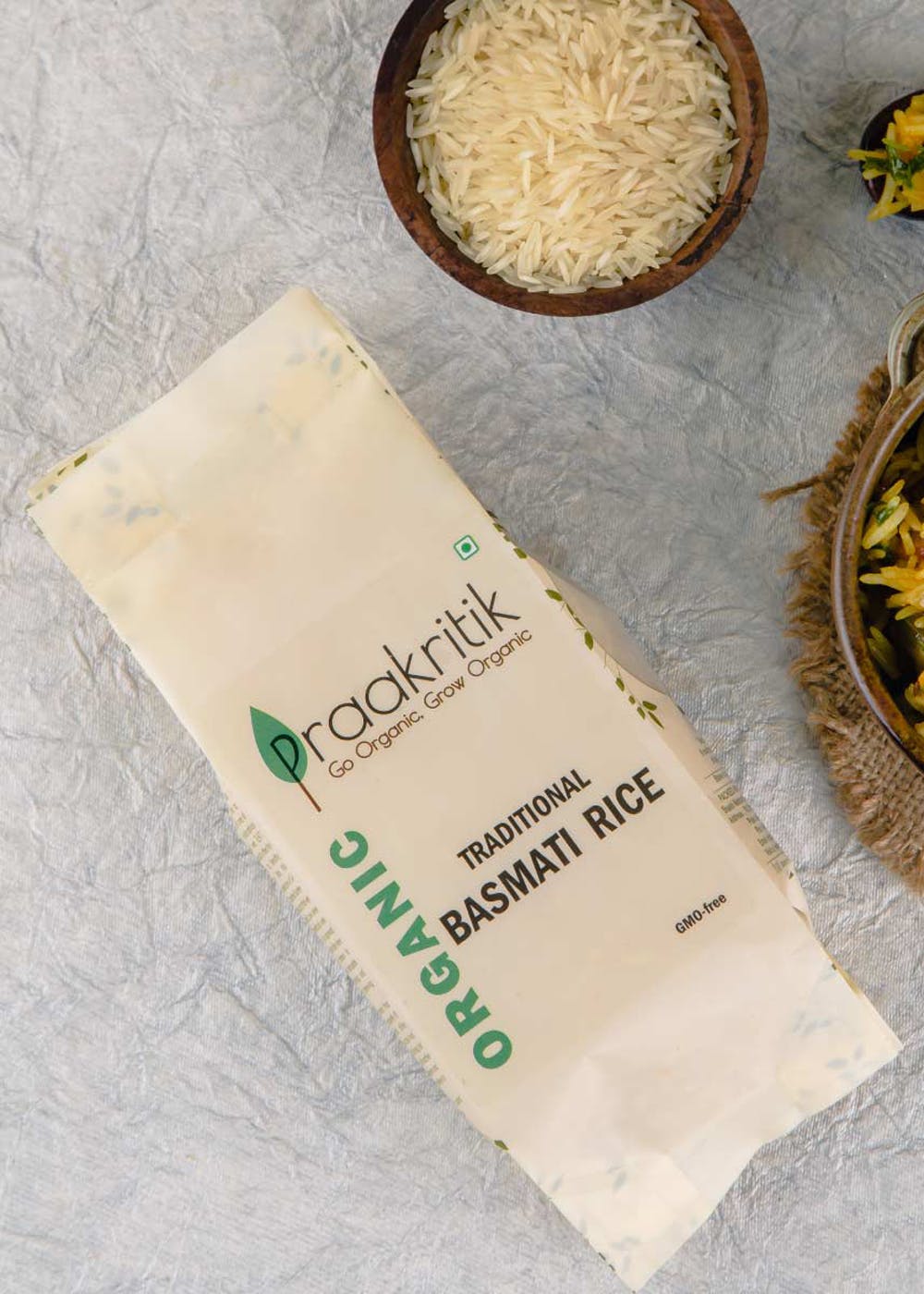 Get Basmati Rice Organic (Pack of 3) - 500g Each at ₹ 459 | LBB Shop