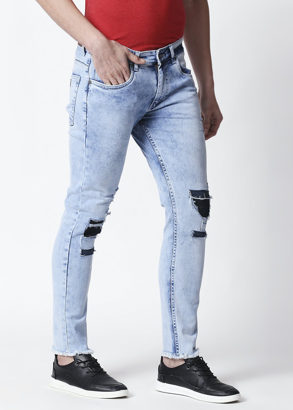 new fashion men skinny cargo jeans long pant denim India  Ubuy
