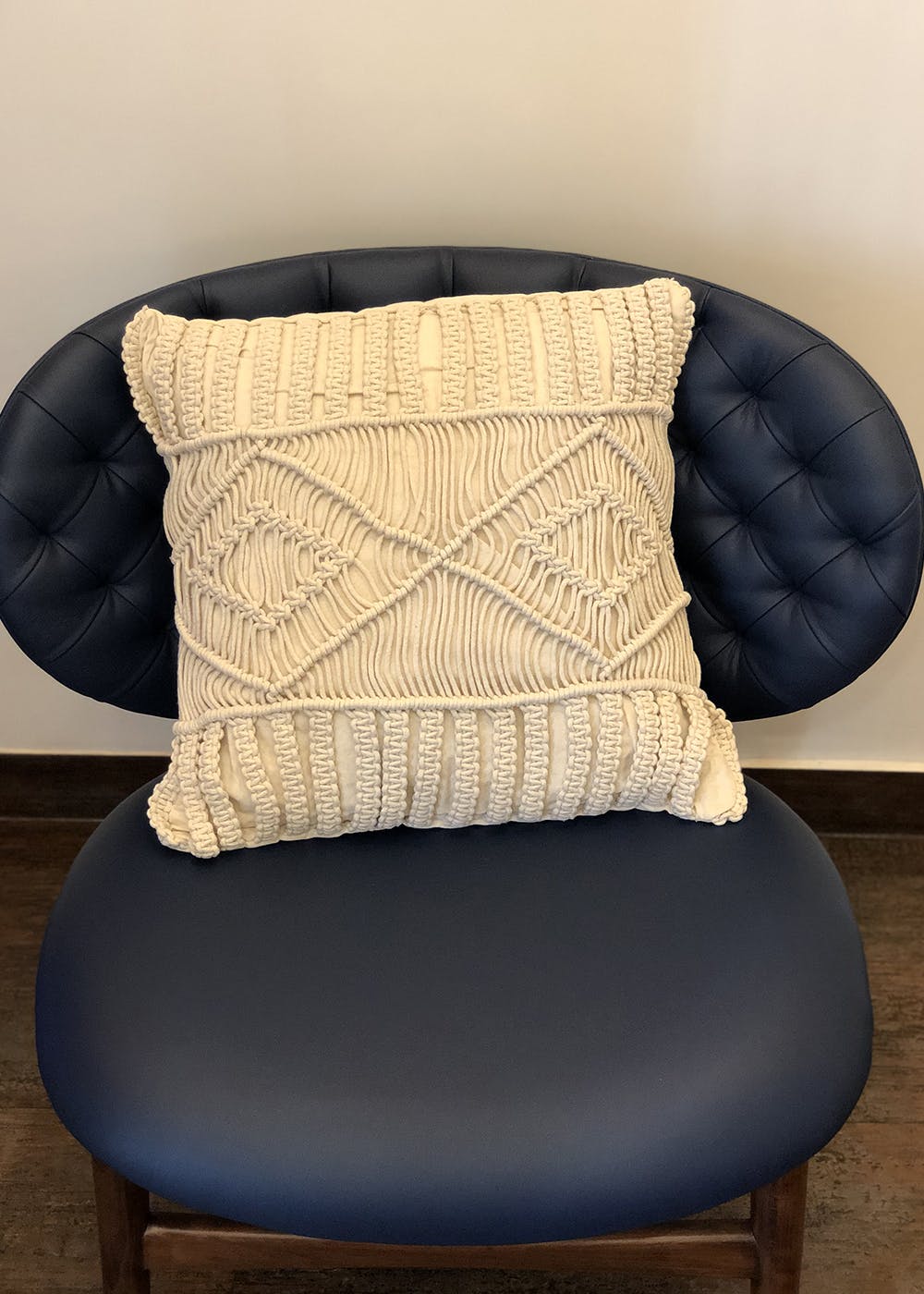 Macramé Knotted Cushion Cover (45 x 45 cm)