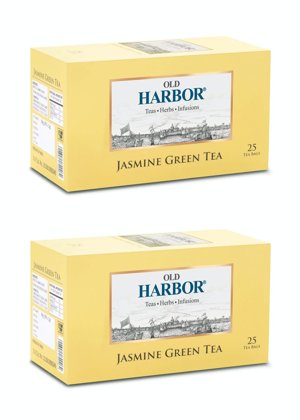 Jasmine Green Tea Bags Combo - Set of 2 (25 Tea Bags Each)