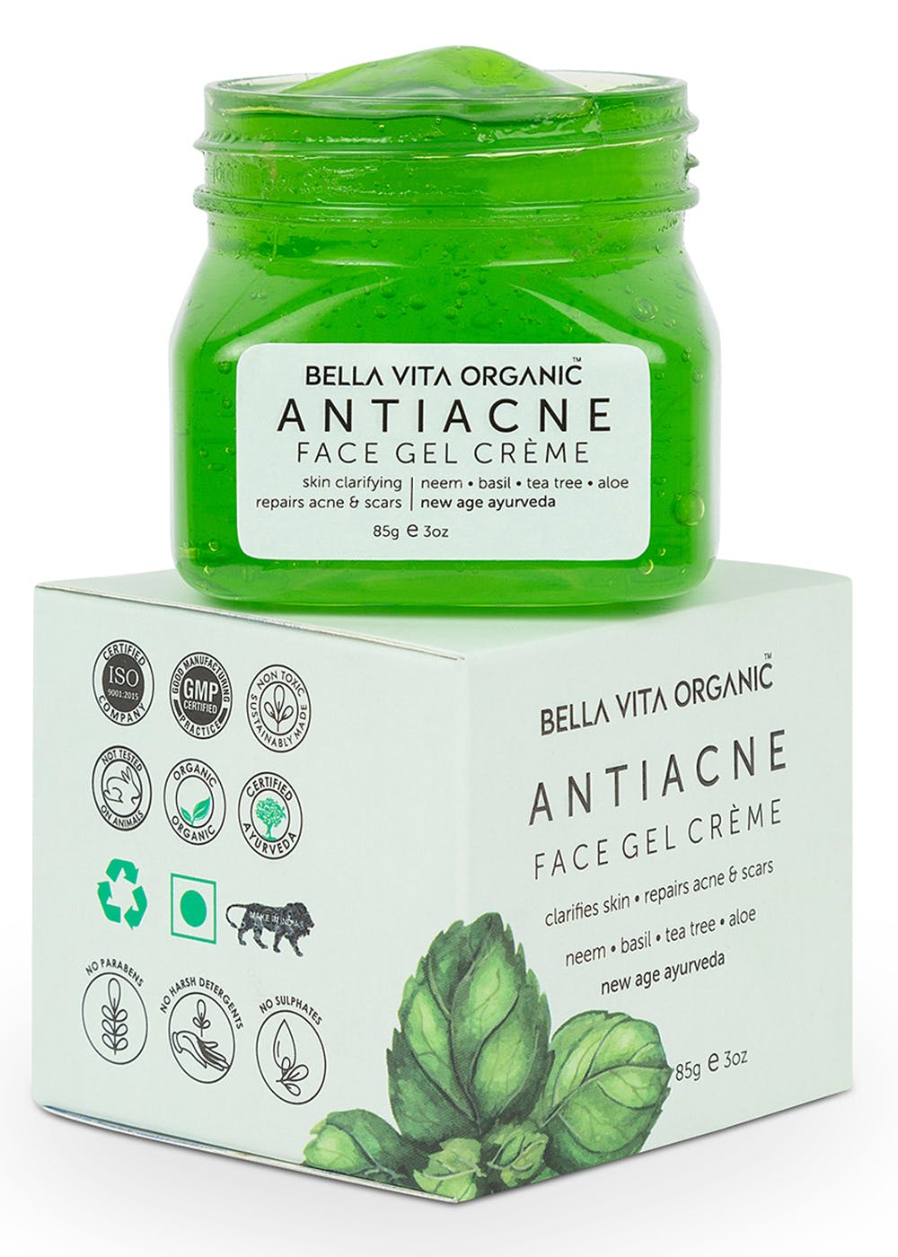 Get Bella Vita Organic Anti Acne Cream Gel Pimple Face Gel With Neem Tulsi Aloe Vera At 299 Lbb Shop