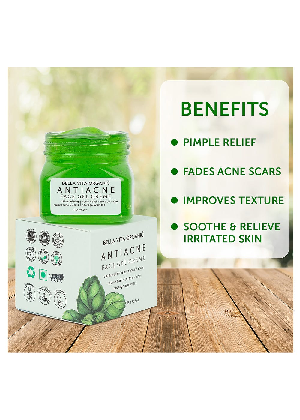 bella vita organic anti acne gel