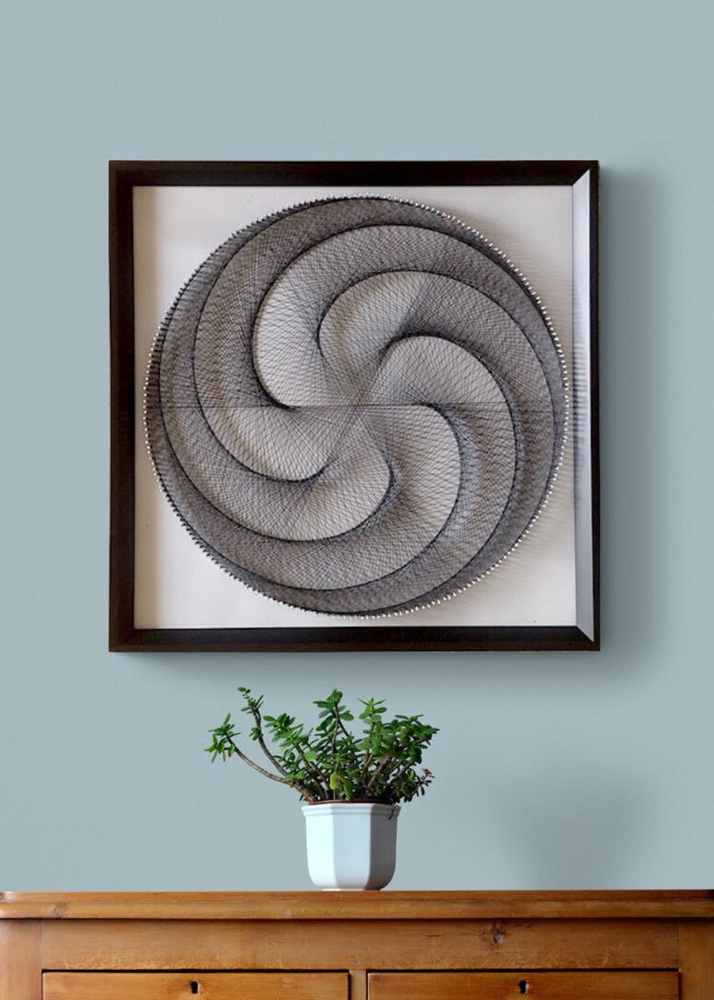 Classic Solid Floral Zen Pattern Wall Hanging