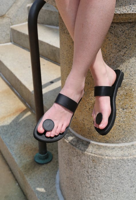 Handcrafted Black Leather Flats