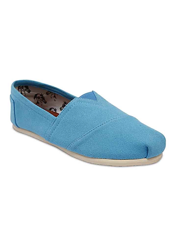 Threadword & Patch Detail Espadrilles - Turquoise