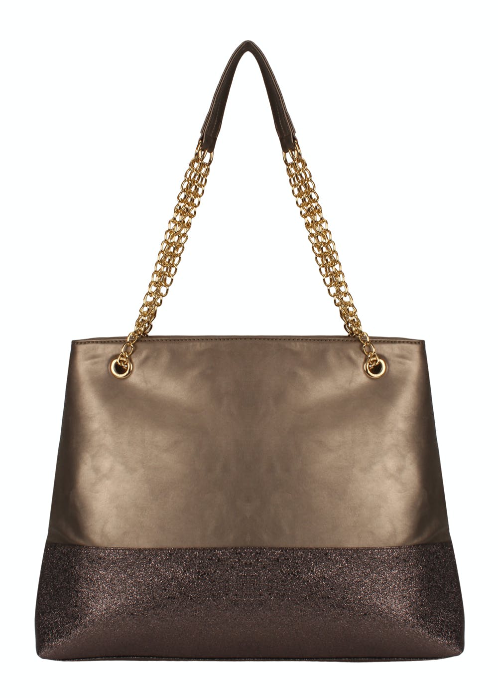 Get Textured Copper Brown Chained Handbag at 1519 LBB