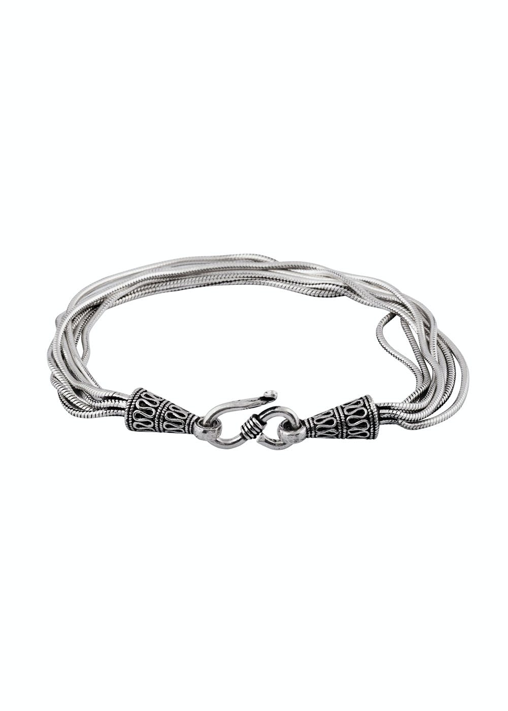 Get Interlocking Silver Bracelet at ₹ 4691 LBB Shop