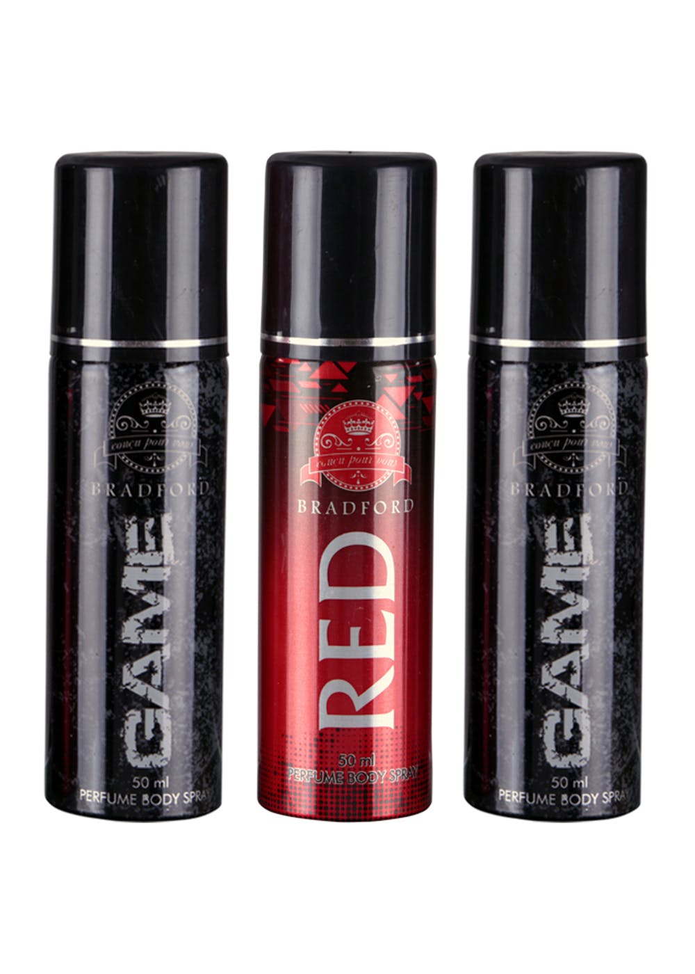 Combo of 2 Game & 1 Red Perfume Body Spray - For Men