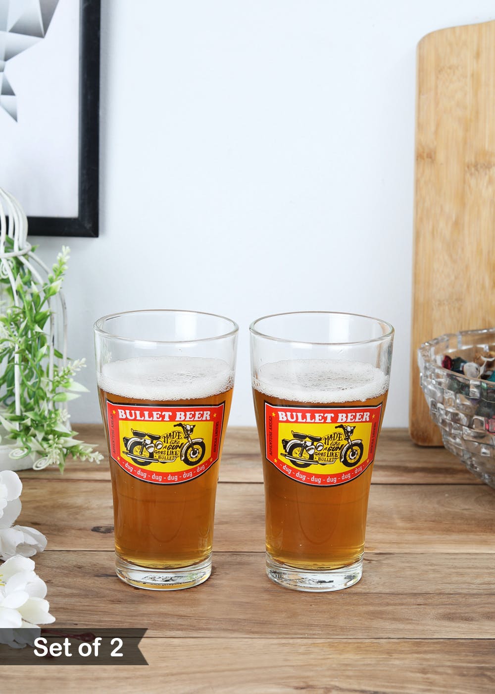 Bullet Beer Glass - Set Of 2